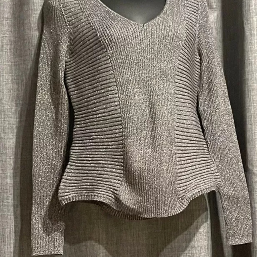 inc concepts internationallarge shimmering long sleeve sweater